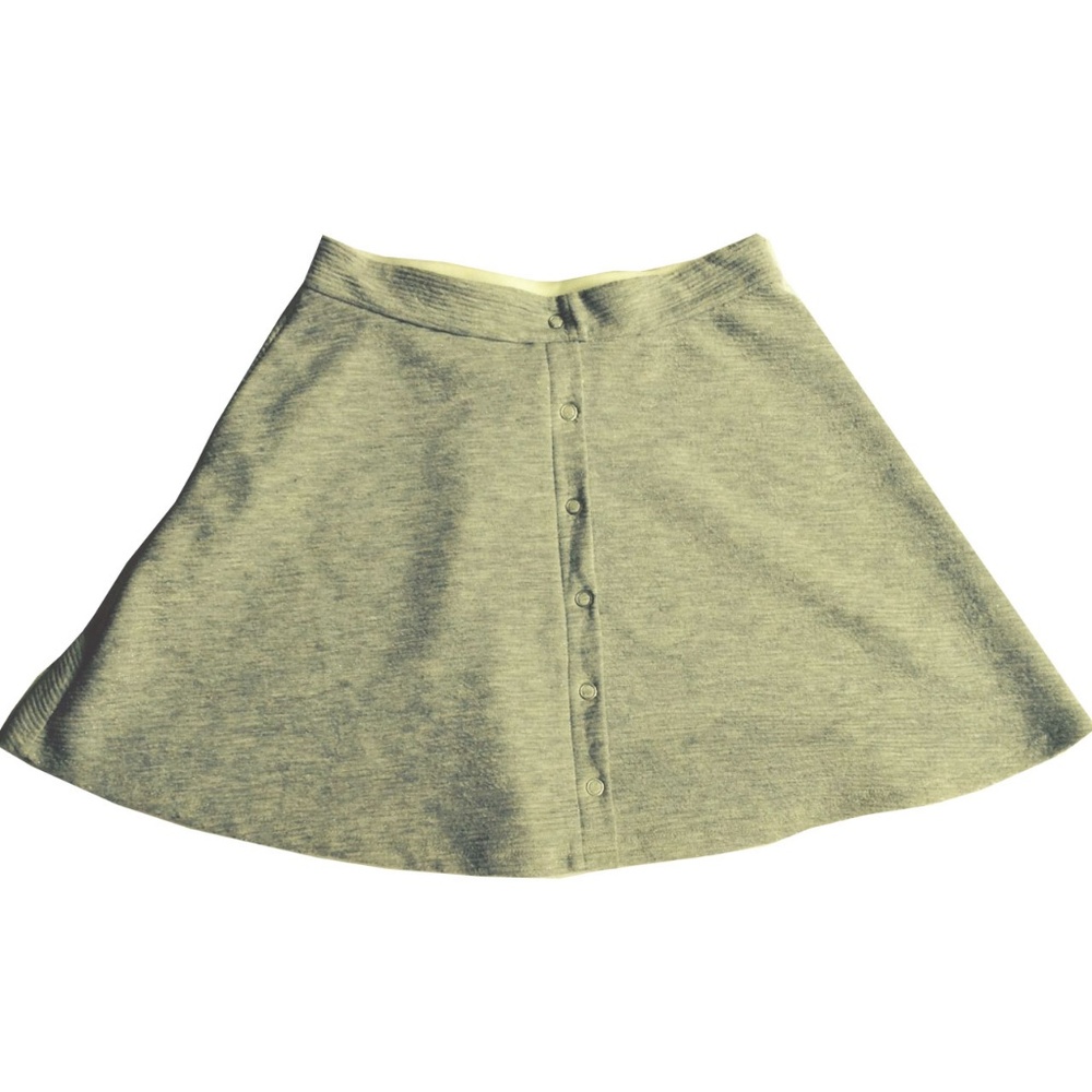Grey mini skirt